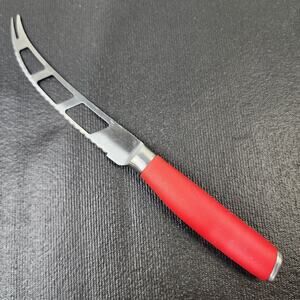 Fiesta 5.5" Cheese Knife Colorful Red Rubber Handle Stainless Steel